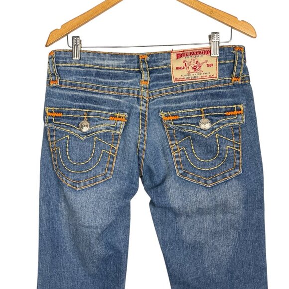 True Religion Joey Super T Women’s Straight Leg Jeans, Y2K Aesthetic - Picture 6 of 9